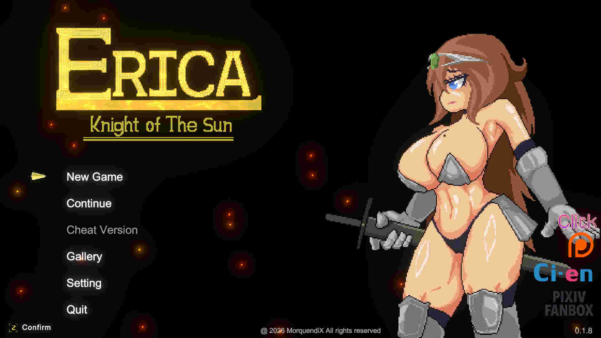 【PC/ai汉化/209】艾丽卡：太阳骑士/Erica Knight of the sun Ver0.18